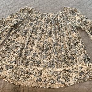 Westport Dressbarn paisley peasant blouse Size 2x